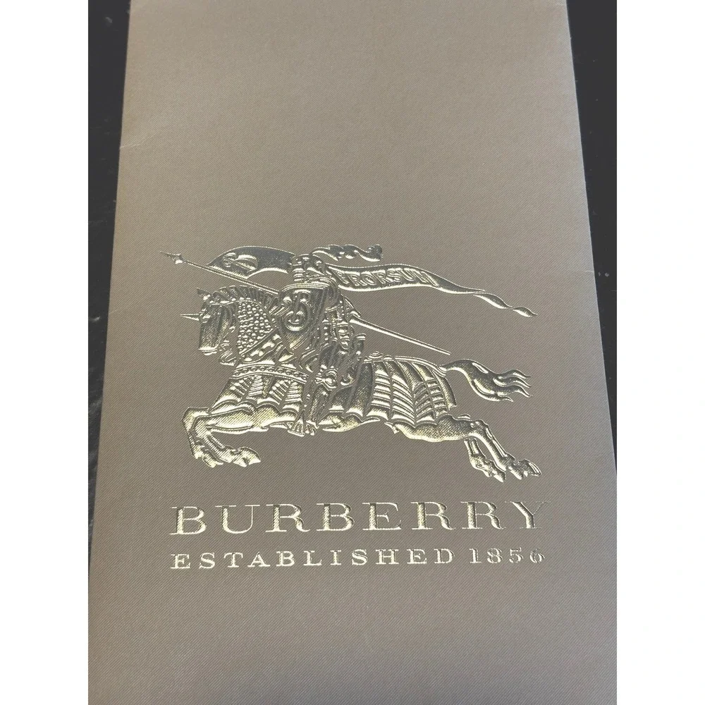 Burberry Gold Foil Logo Wine Gift Bag 1856‎ Prorsum Knight Gold Rope Handles
